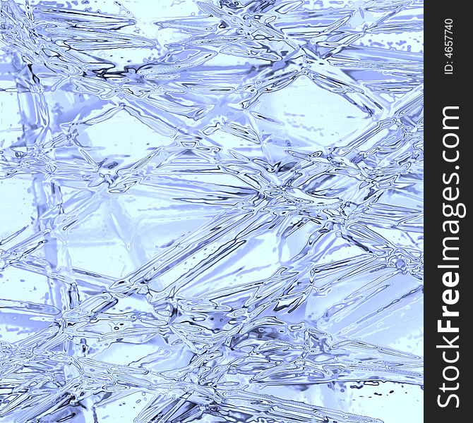 In this illustration is situated blue ice.