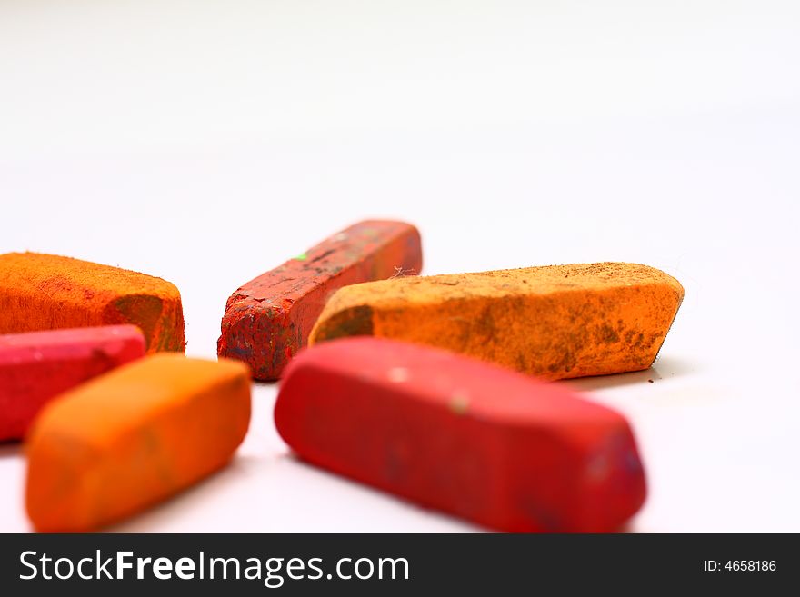 Red and Orange Chalk Pastels