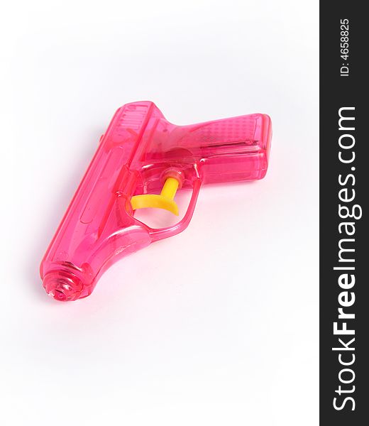 Water gun - Party accessories for special events, birthday party or carnival isolated.