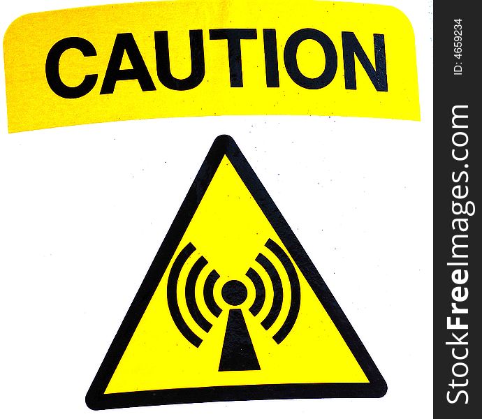 Caution Signage for Excessive Radio Frequency Emissions