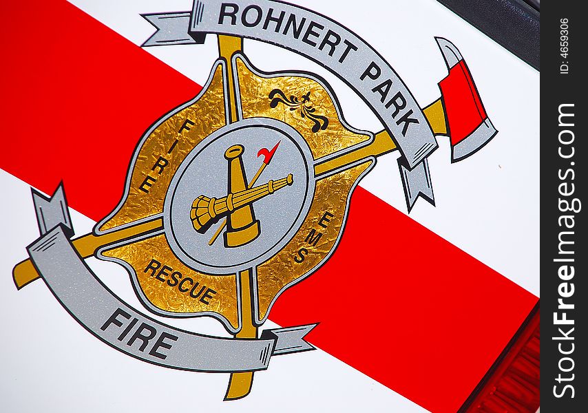 Insignia Emblem for Fire Department. Insignia Emblem for Fire Department