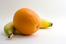 Orange And Banana Royalty Free Stock Photography