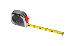 Black And Yellow Measuring Tape Stock Image