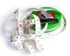 Tape Measuring Tool Royalty Free Stock Photography Tape Measuring Tool Royalty Free Stock Photography