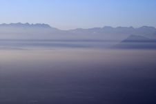 Turin, Afternoon Smog Royalty Free Stock Photo Turin, Afternoon Smog Royalty Free Stock Photo