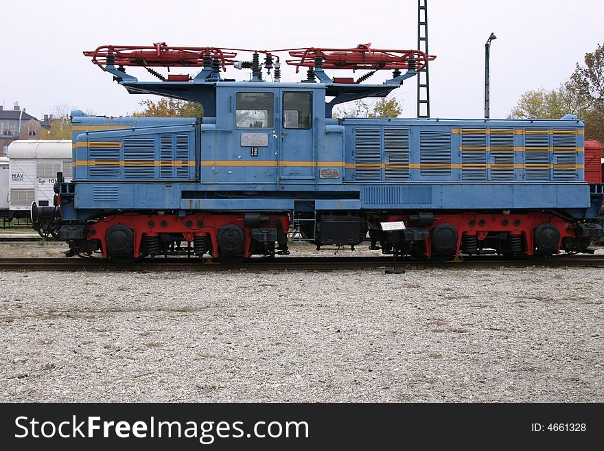 Blue engine, Hungary, Central Europe. Blue engine, Hungary, Central Europe