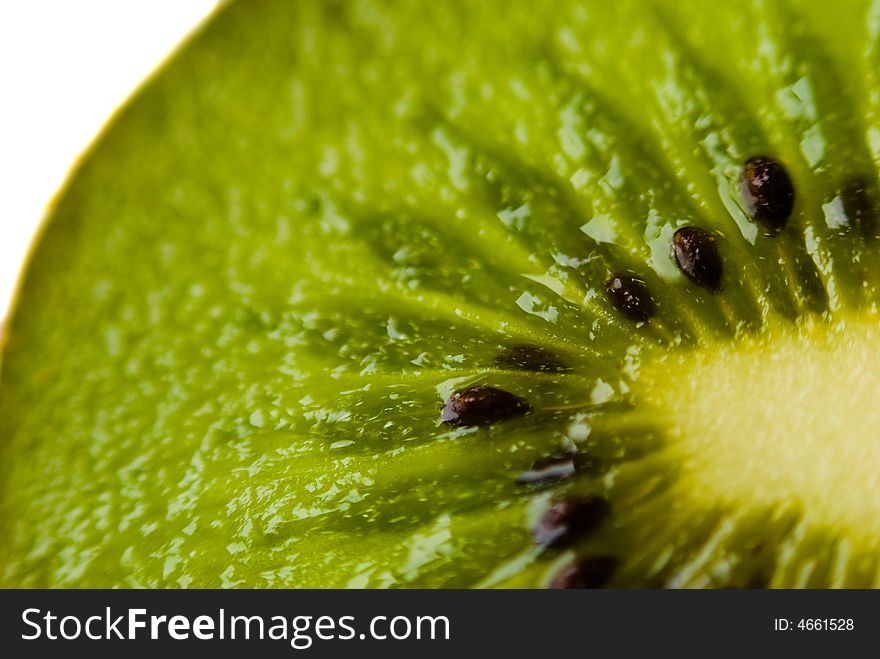 Kiwi Seeds Close Up