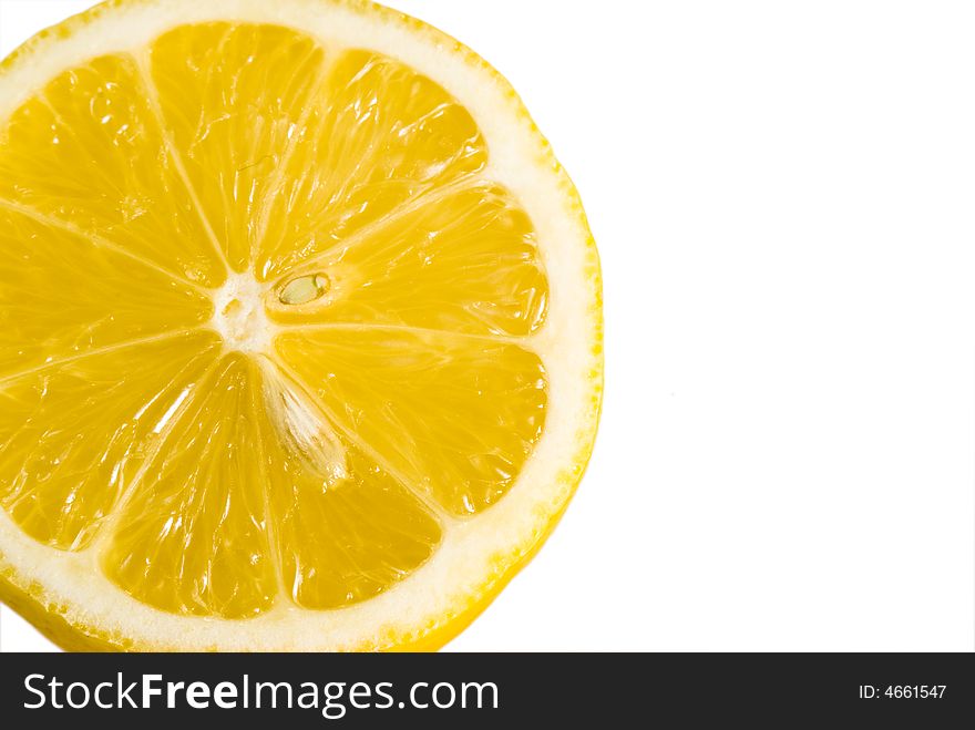 Bright macro shot of a lemon. Bright macro shot of a lemon