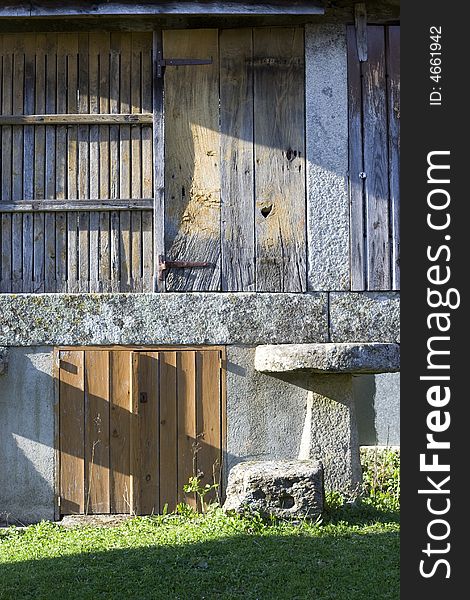 Grain store in Galicia, Spain. Grain store in Galicia, Spain