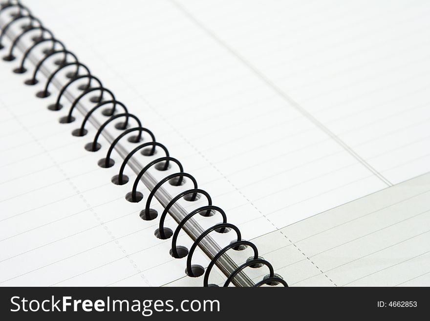 Page metal spiral notebook blank paperblack. Page metal spiral notebook blank paperblack
