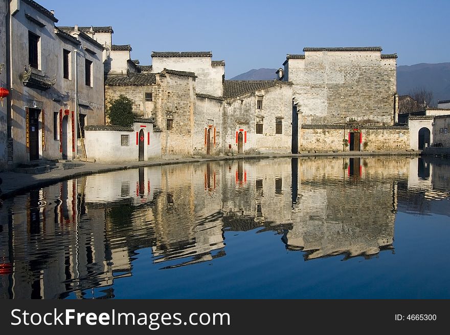 The Chinese village of Hongcun, a world heritage site