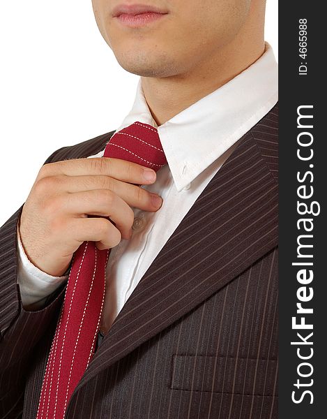 Business man tie and suit