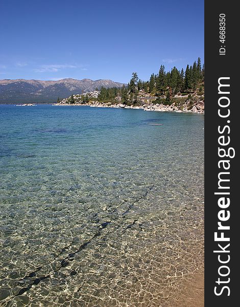 A nice view on Lake Tahoe, USA