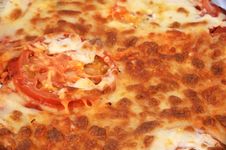 Close Up Of Cheese & TomatoPiz Royalty Free Stock Image Close Up Of Cheese & TomatoPiz Royalty Free Stock Image