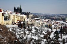 Winter In Prague Royalty Free Stock Photo Winter In Prague Royalty Free Stock Photo