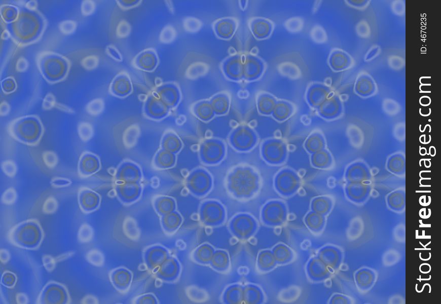 A waterly, bubbly background fractal in blues. A waterly, bubbly background fractal in blues.