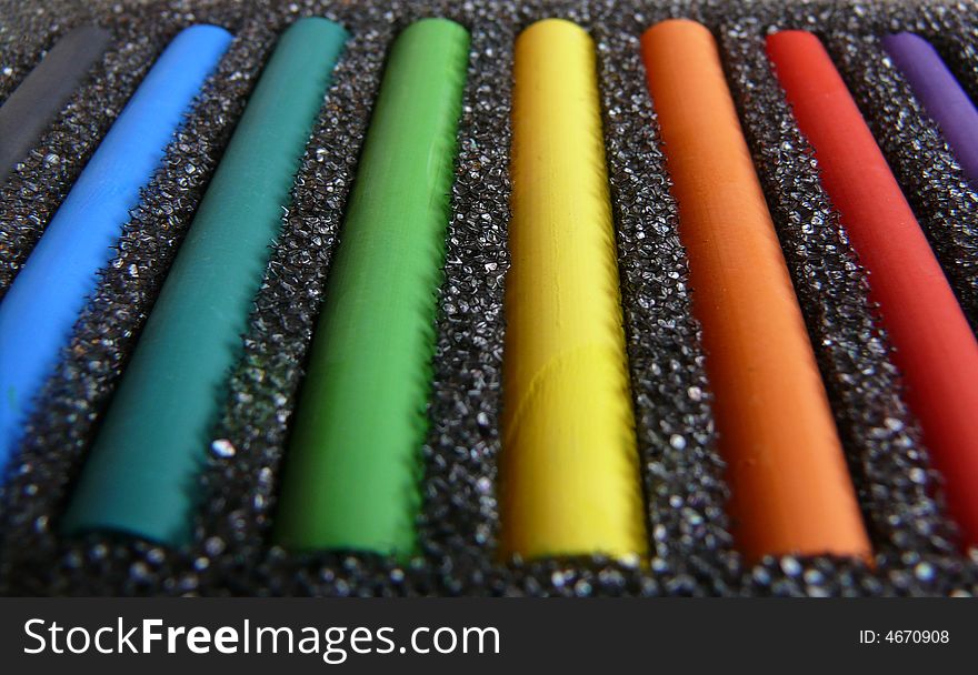 Set Of Colored Pastels