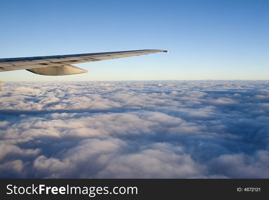 Clouds - view from the plane. Clouds - view from the plane