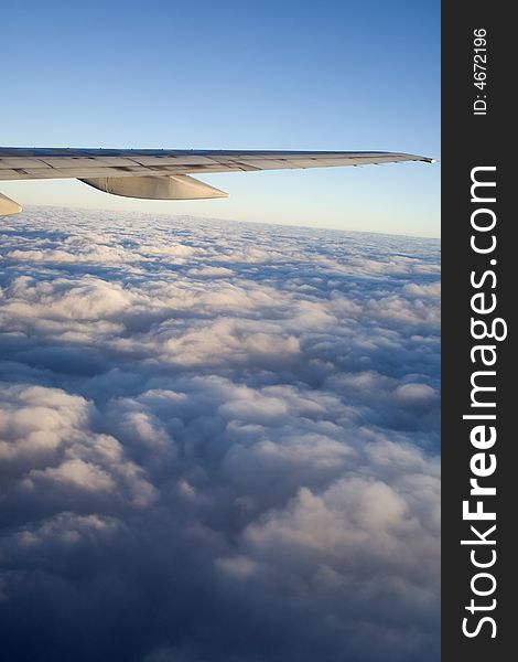 Clouds - view from the plane. Clouds - view from the plane