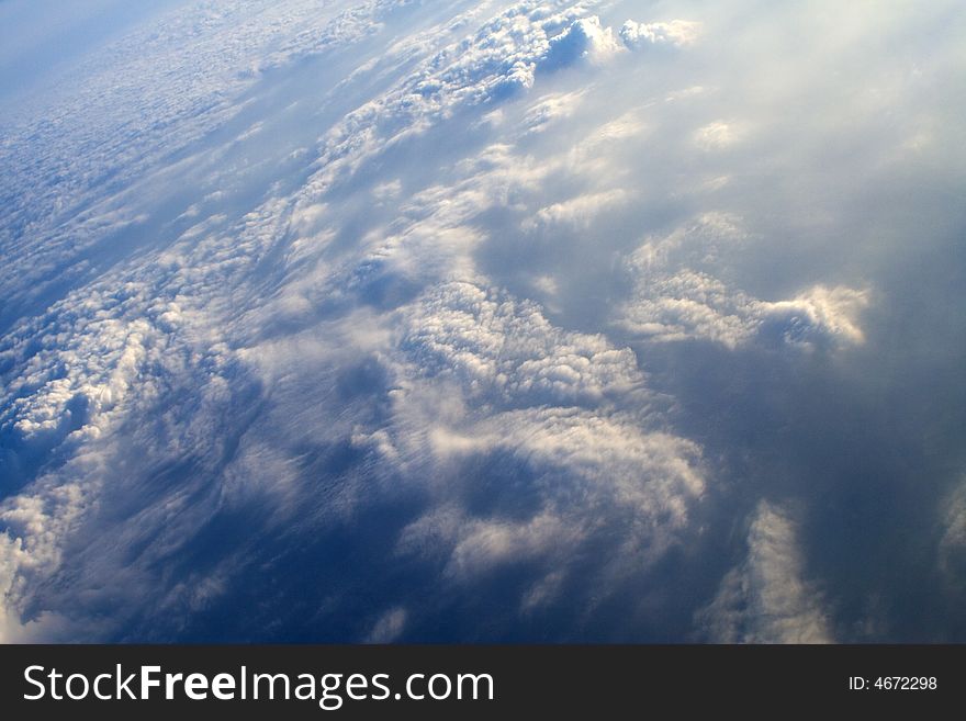 Clouds - view from the plane. Clouds - view from the plane