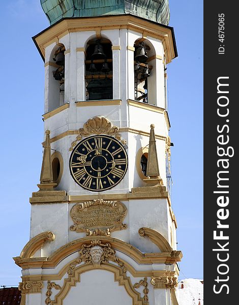 Baroque church Loreta is pilgrimage place not far from Prague Castle in the Czech Republic. Baroque church Loreta is pilgrimage place not far from Prague Castle in the Czech Republic