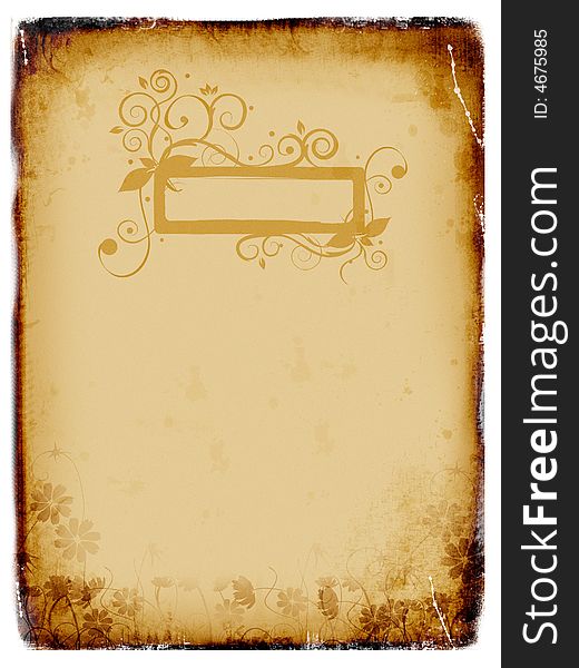 Grunge background, old paper, pattern, illustration