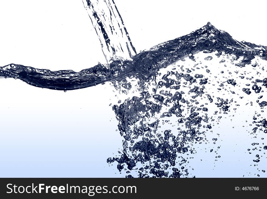 The abstract water splash background