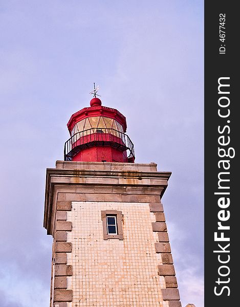 Lighthouse cape of roca, Portugal. The western point of Europe