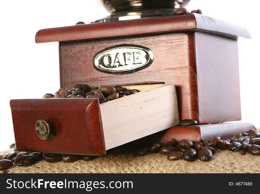 Close-up of green fresh coffee beans. Close-up of green fresh coffee beans