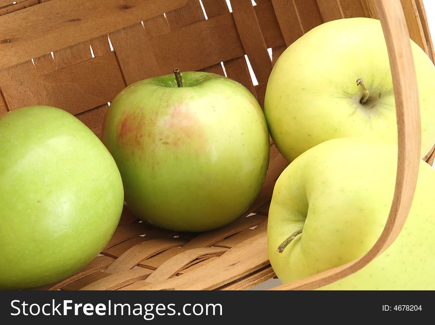 Basket of apples fresh ready to eat