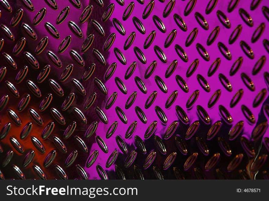 Textured Perforated Metallic Background