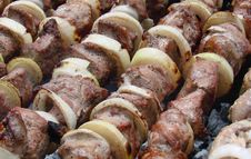 Appetizing Shashlik Stock Image Appetizing Shashlik Stock Image