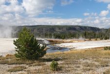 Volcanic Landscape In Yellowstone NP Stock Images Volcanic Landscape In Yellowstone NP Stock Images