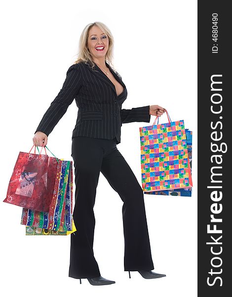 Expressive Woman Shopping