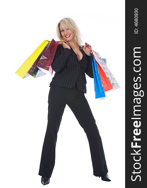 Expressive Woman Shopping