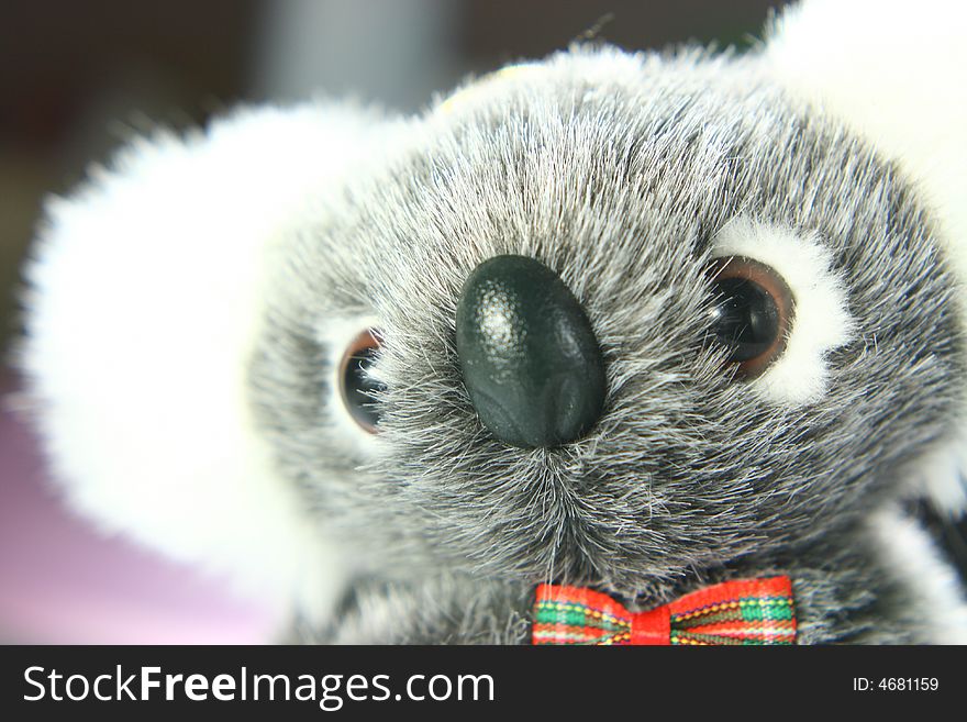 A koala made by wool