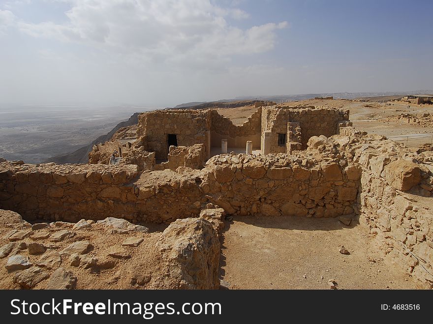 In the Masada fortress in Israel