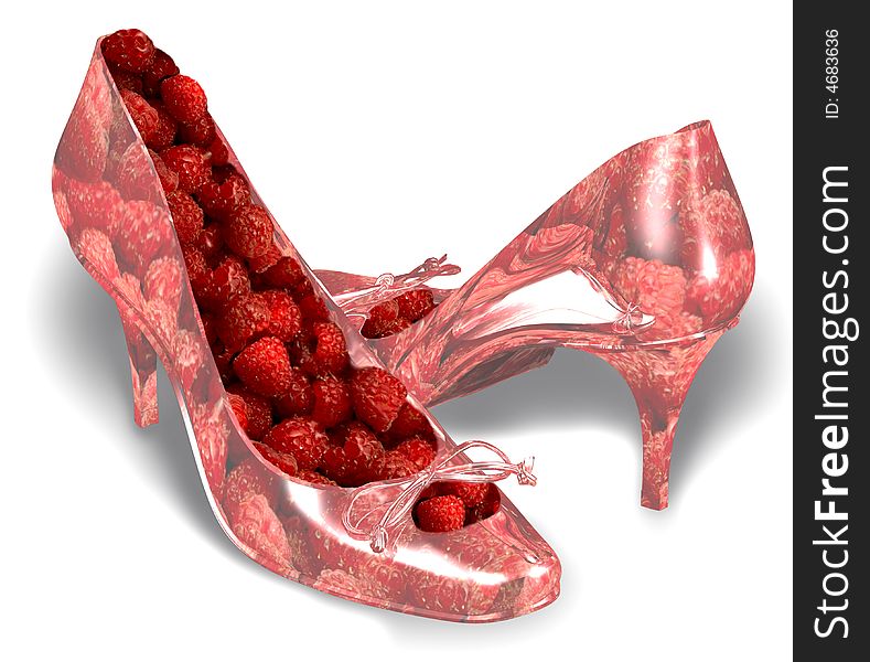 3D Shoes With Berries
