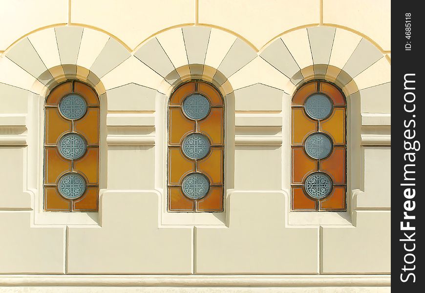 Three Stained Windows