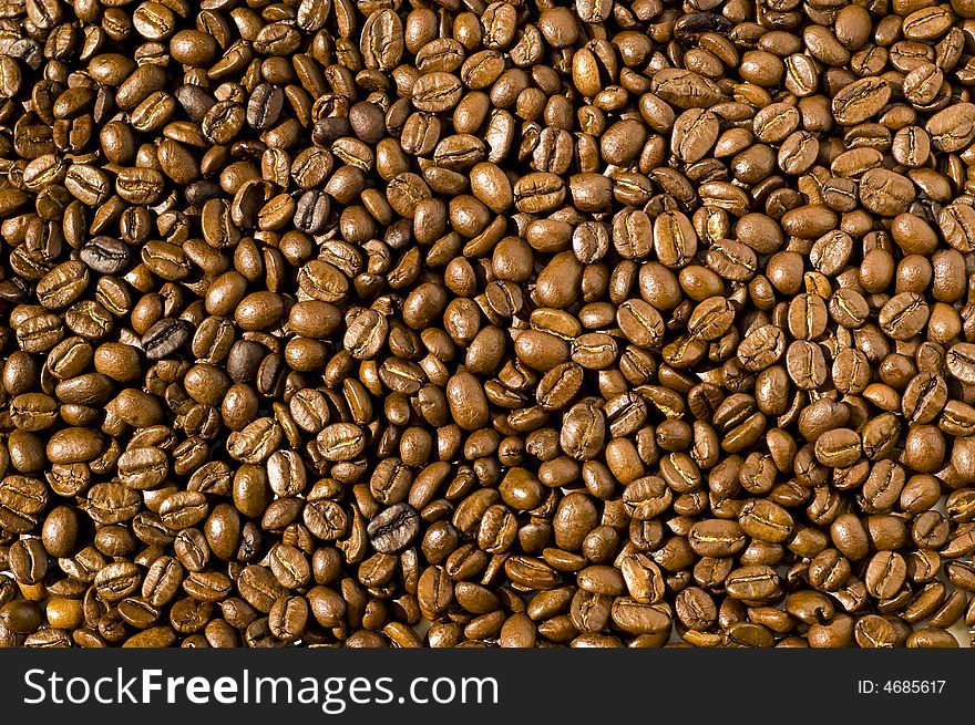 Coffee beans background