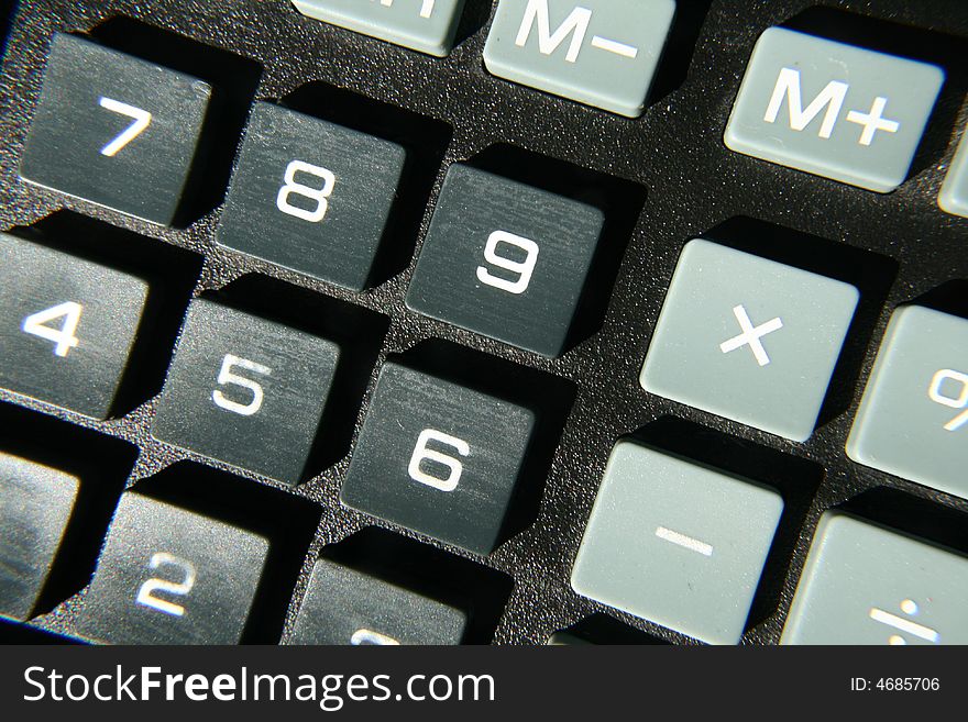 Abstract keypad with deep shadows and texture
