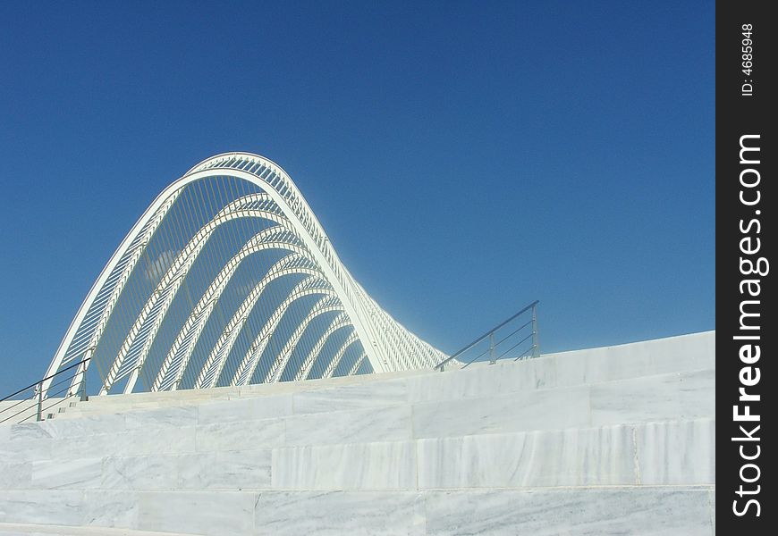 Modern architecture in Athens Olympic Centre. Modern architecture in Athens Olympic Centre