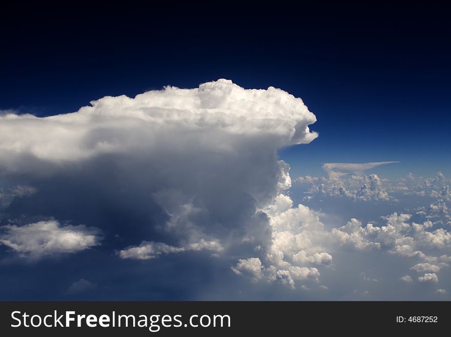 Clouds - view from the plane. Clouds - view from the plane