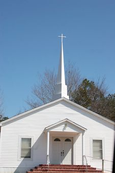 The Country Church Steeple Stock Image