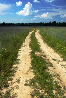 Farm Road Royalty Free Stock Image Farm Road Royalty Free Stock Image