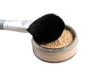 Loose Powder With Brush Stock Image Loose Powder With Brush Stock Image