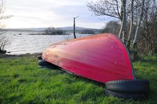 Boat By A Lake Royalty Free Stock Photo Boat By A Lake Royalty Free Stock Photo