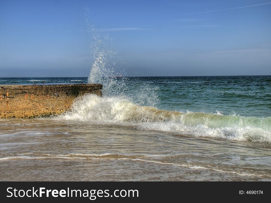 Sea Waves In Storm