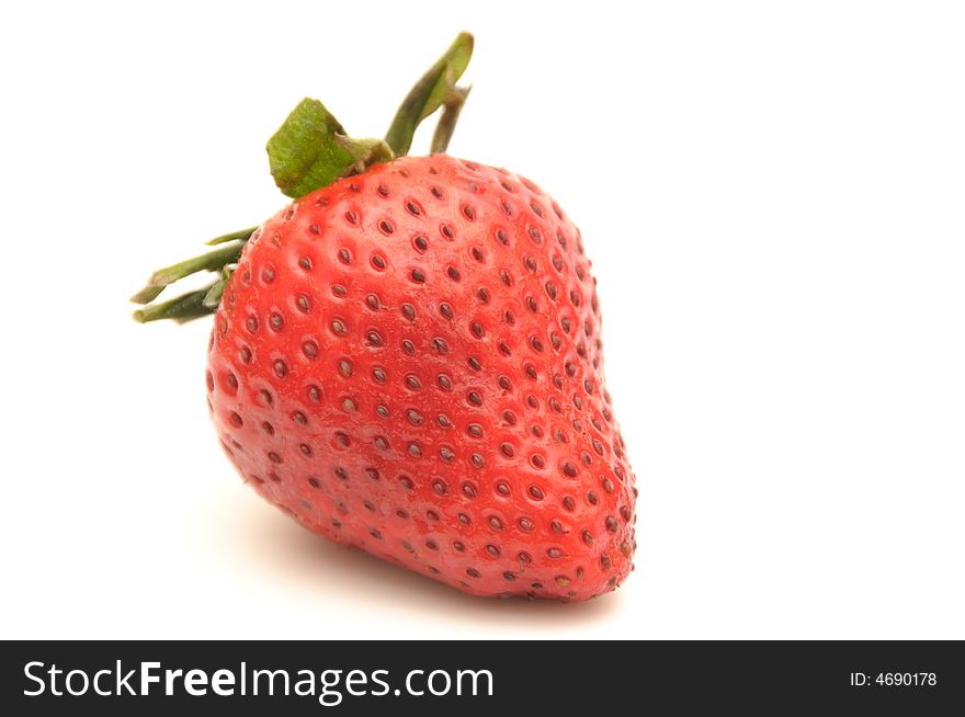 Strawberry ,  isolated on white background.