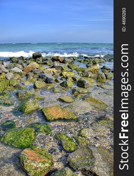 Rocks at the sea beach